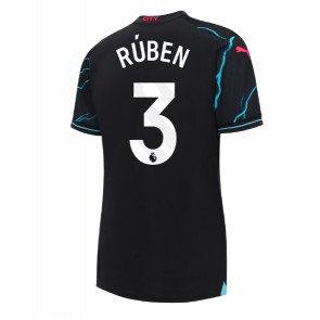 Manchester City Ruben Dias #3 Rezervni Dres za Ženska 2023-24 Kratak Rukavima
